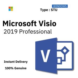 Box art for Microsoft Visio 2019 Professional. Instant delivery of a lifetime single-use license key from Delta Keys India.