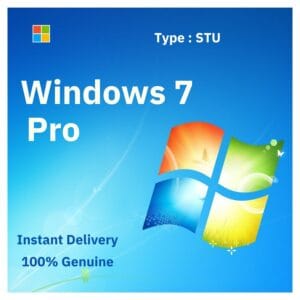 Box art for genuine Windows 7 Pro. Instant email delivery of a lifetime single-use license key from Delta Keys India.