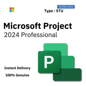Box art for Microsoft Project 2024 Professional. Instant delivery of a lifetime single-use license key from Delta Keys India.