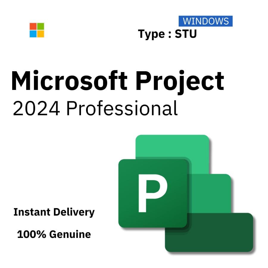 Box art for Microsoft Project 2024 Professional. Instant delivery of a lifetime single-use license key from Delta Keys India.